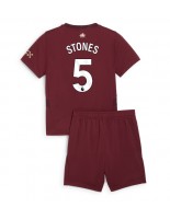 Manchester City John Stones #5 Alternativní dres pro děti 2024-25 Krátký Rukáv (+ trenýrky)